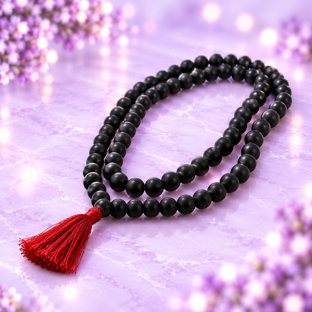Karungali Mala 8mm – 108+1 Authentic Ebony Wood Beads (Govt. Certified)