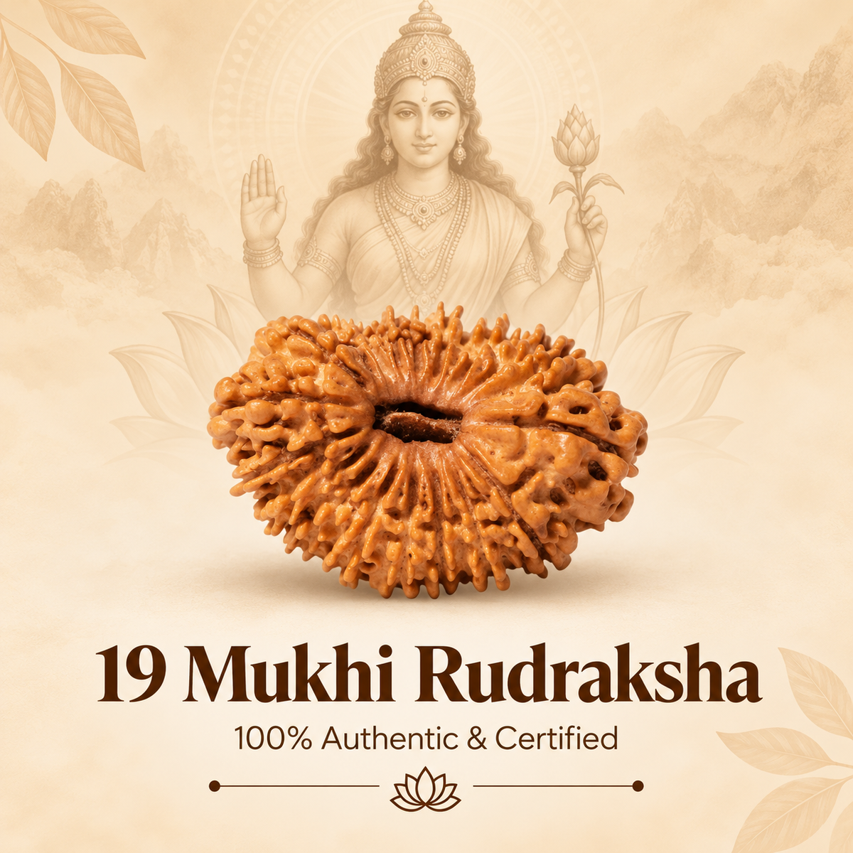 Siddh 19 Mukhi Rudraksha