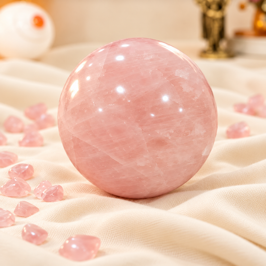 Rose Quartz Crystal Ball