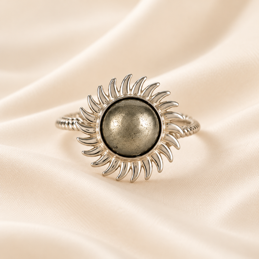 Pyrite Sun Ring