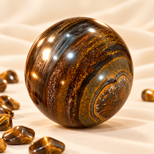 Tiger Eye Crystal Ball