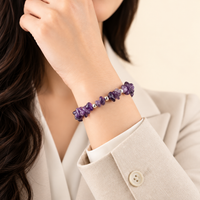 Amethyst Chips Bracelet (Stretchable)