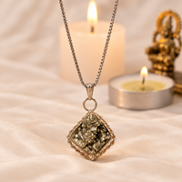 Raw Pyrite Pendant