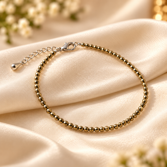 Pyrite Anklet (in Pairs)