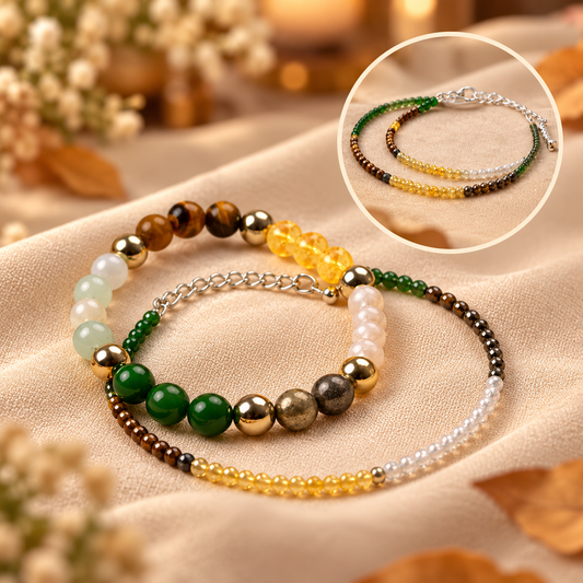 Dhanyog Couple's Combo (with Bracelet & anklets in pairs)