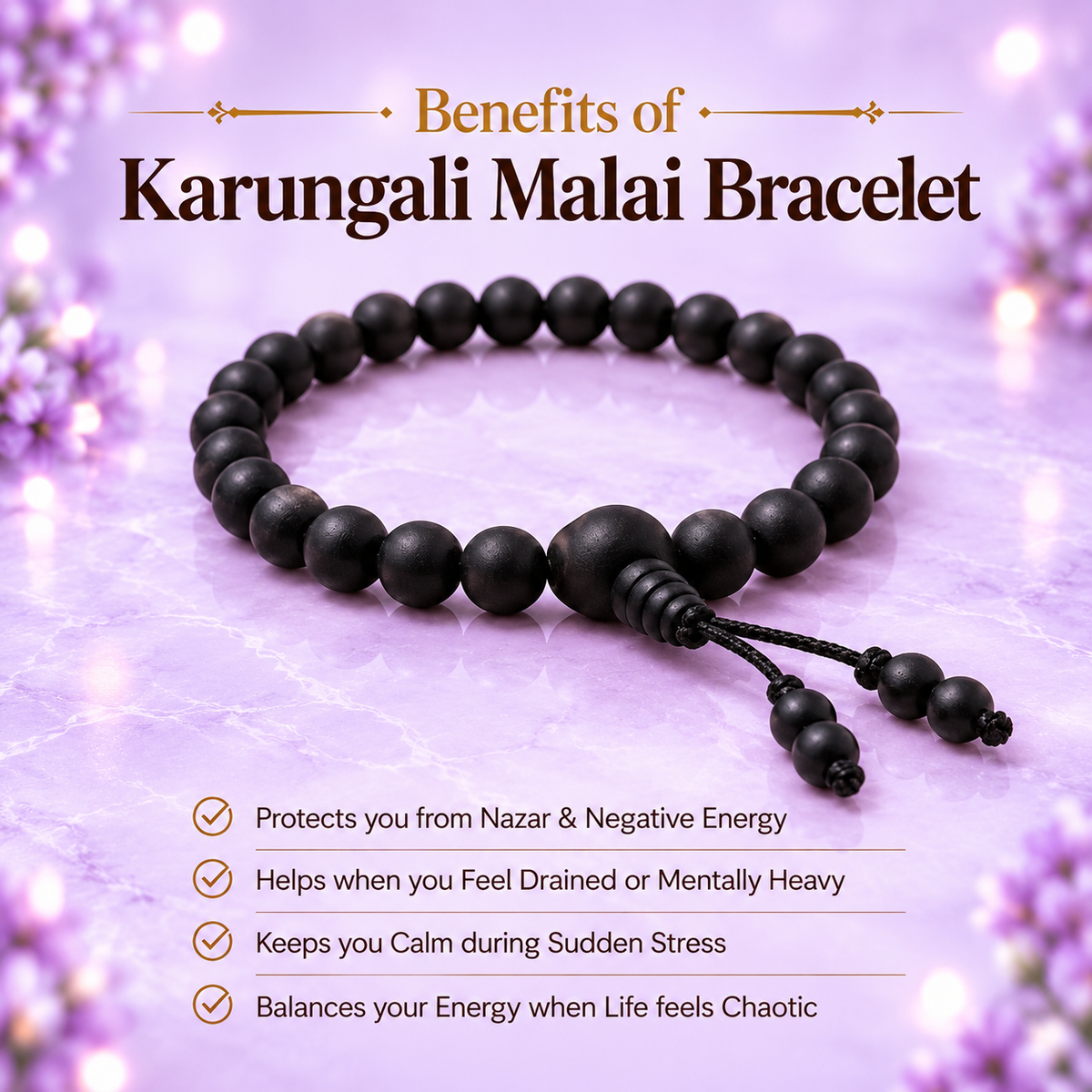 Karungali Bracelet 8mm