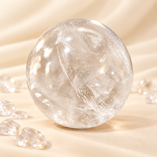 Clear Quartz Crystal Ball
