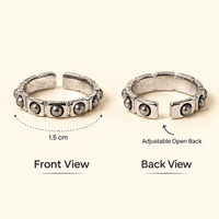 Pyrite Stud Ring