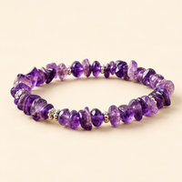 Amethyst Chips Bracelet (Stretchable)