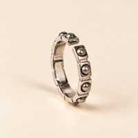 Pyrite Stud Ring