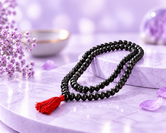 Karungali Mala 8mm – 108+1 Authentic Ebony Wood Beads (Govt. Certified)