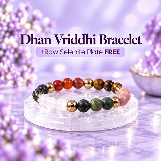 Dhan Vriddhi with FREE Raw Selenite Plate